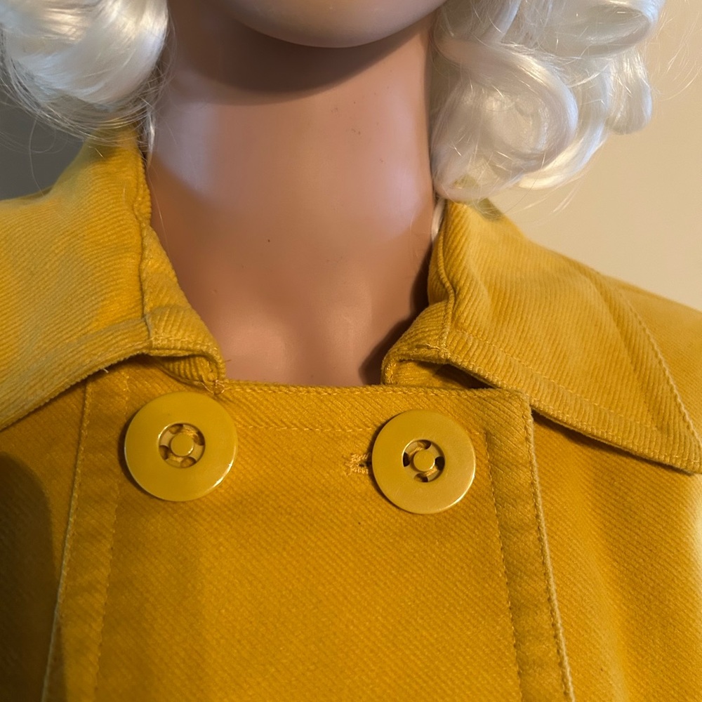 LOFT Mustard Double-Breasted Trench Coat